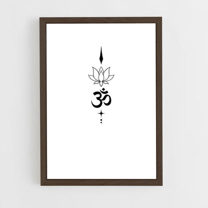 ap-om symbol-1 cadre Bois foncé