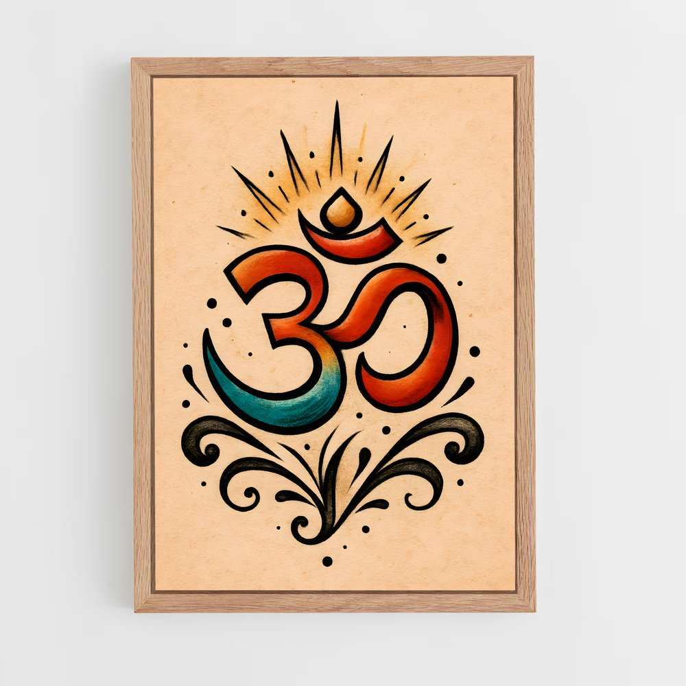 ap-om symbol-2 cadre Bois clair