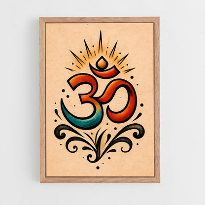 ap-om symbol-2 cadre Bois clair