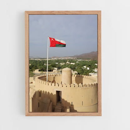 ap-oman flag-2 cadre Bois clair