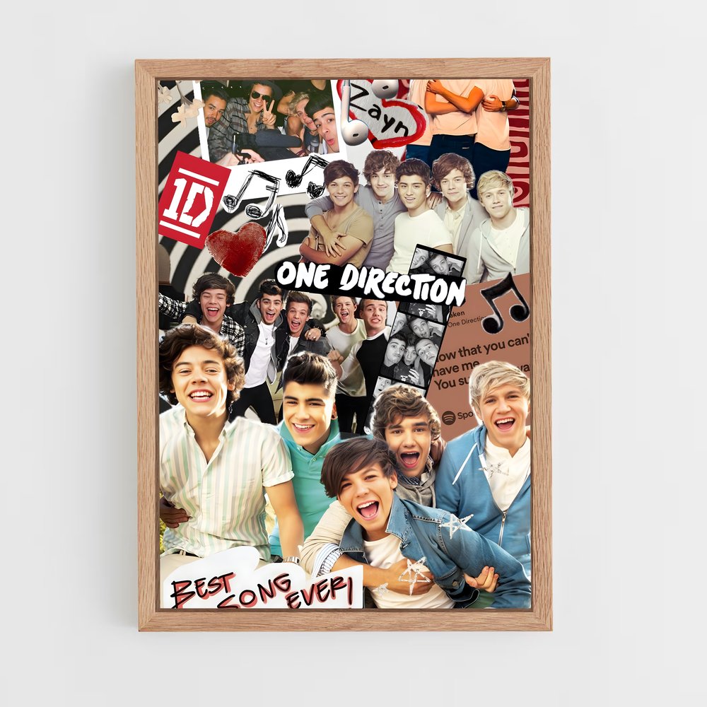 ap-one direction-1 cadre Bois clair