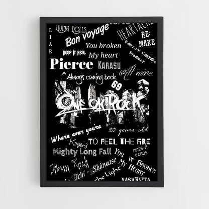 ap-one ok rock-11 cadre Noir