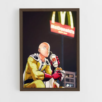 ap-one punch man-5 cadre Bois foncé