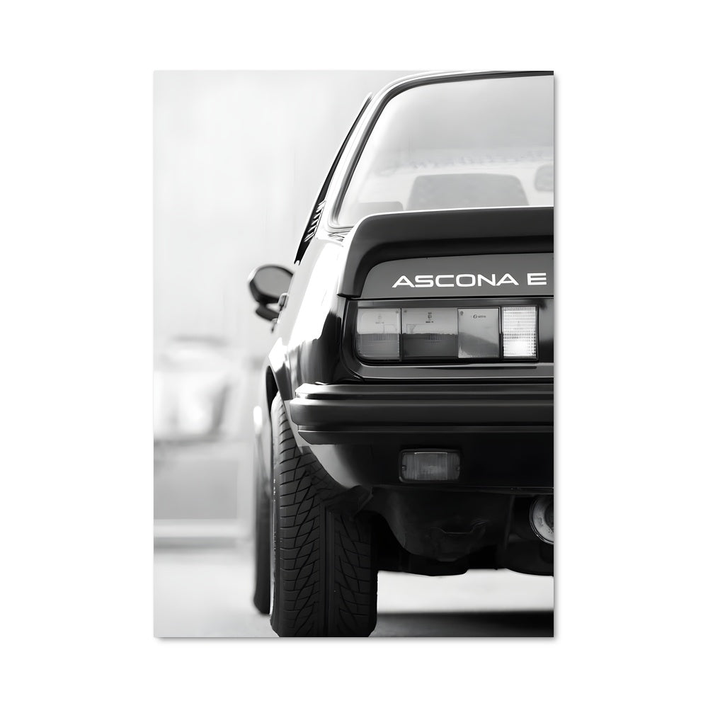 Poster Noir et Blanc Opel