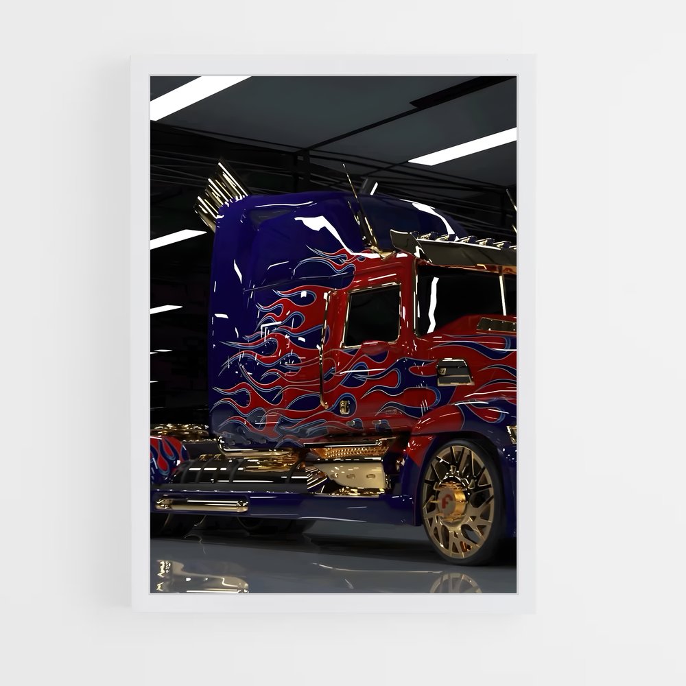 ap-optimus prime truck-1 cadre Blanc