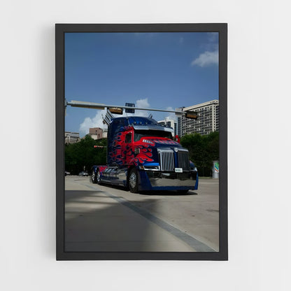 ap-optimus prime truck-3 cadre Noir