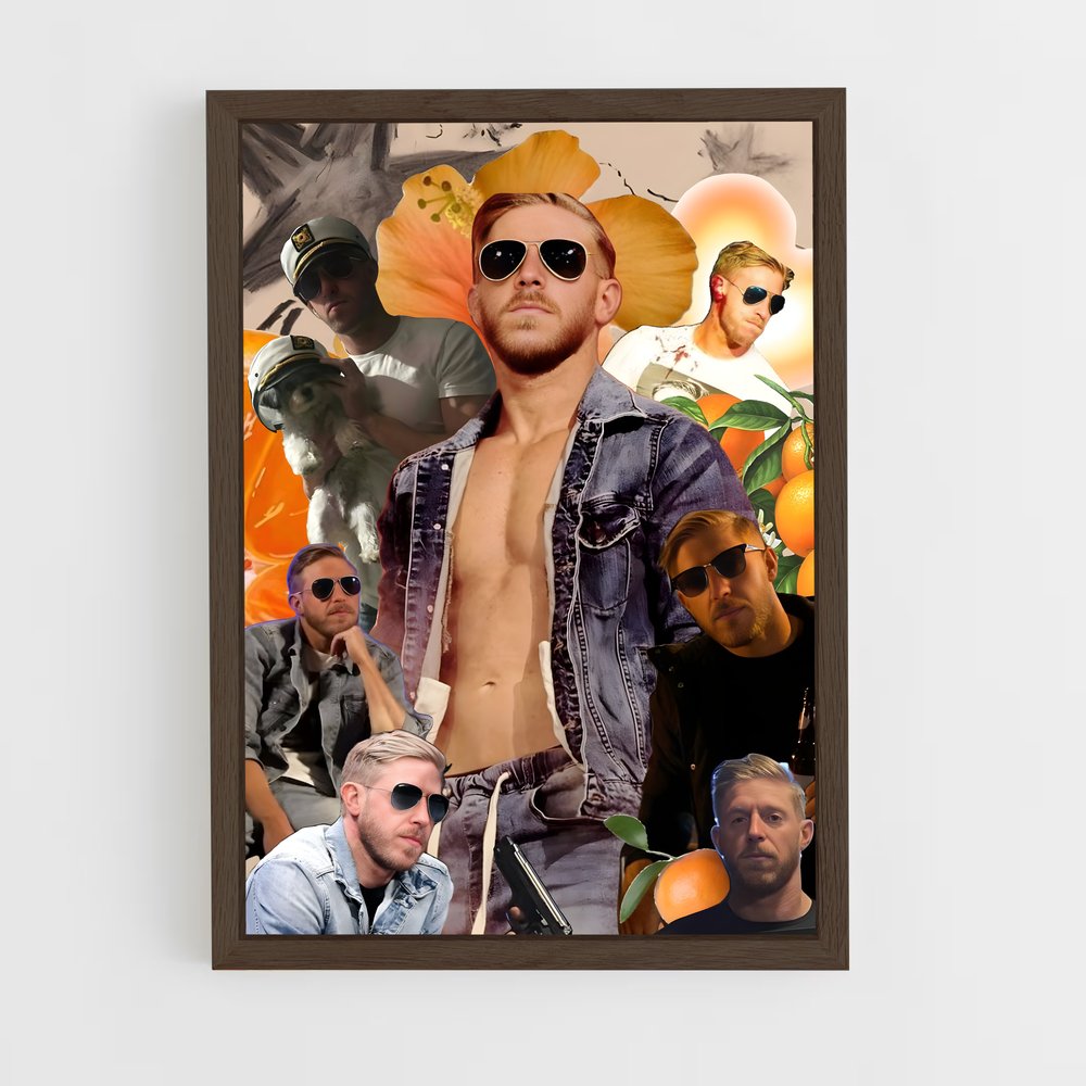 ap-orange cassidy-6 cadre Bois foncé