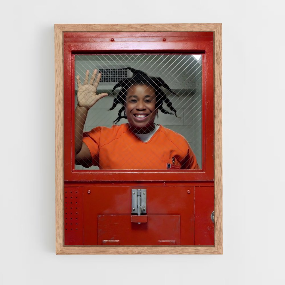 ap-orange is the new black-2 cadre Bois clair