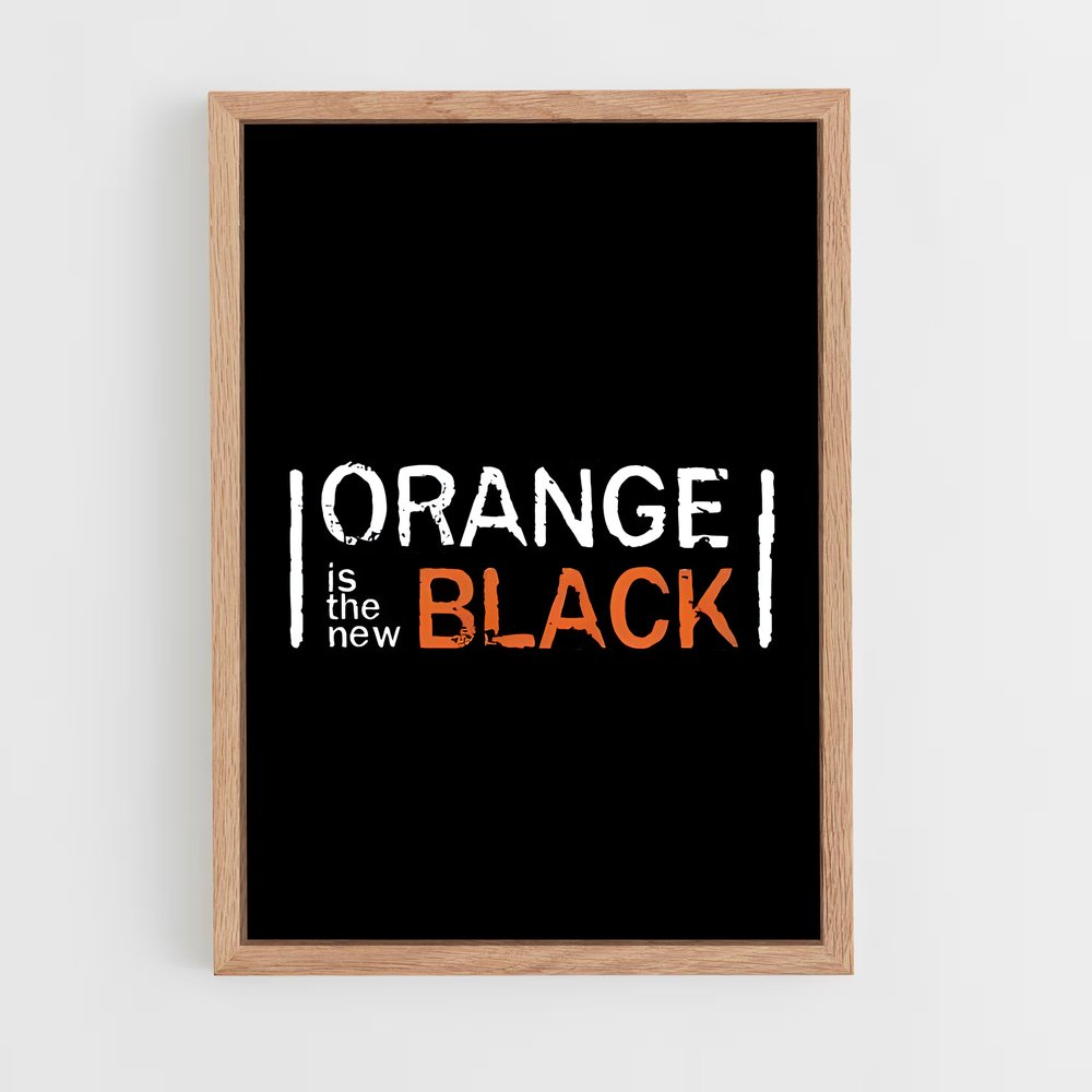 ap-orange is the new black-3 cadre Bois clair