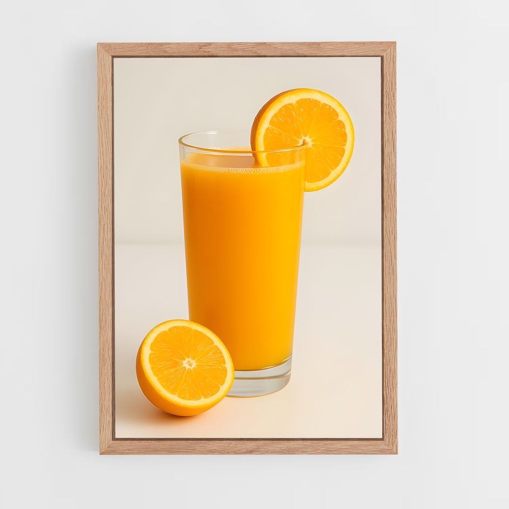 ap-orange juice-1 cadre Bois clair