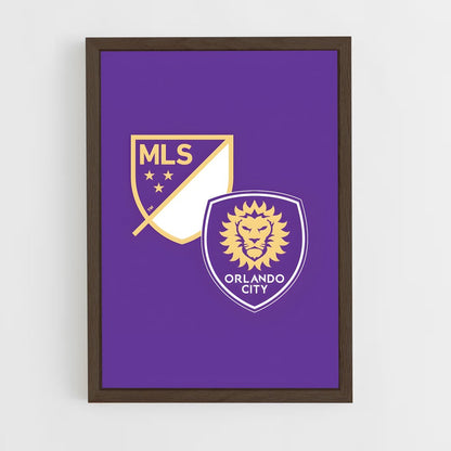 ap-orlando city sc-5 cadre Bois foncé