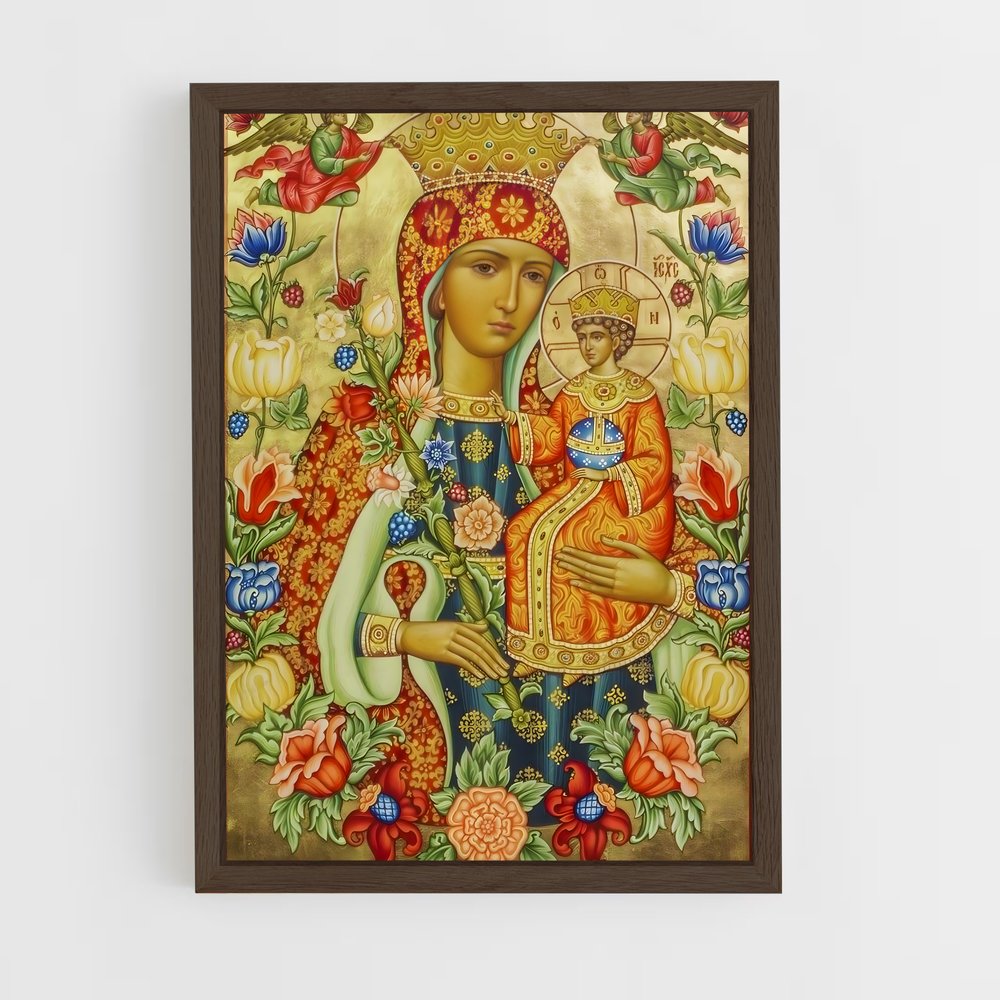 ap-orthodox icons-6 cadre Bois foncé