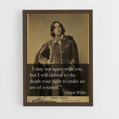ap-oscar wilde-4 cadre Bois foncé