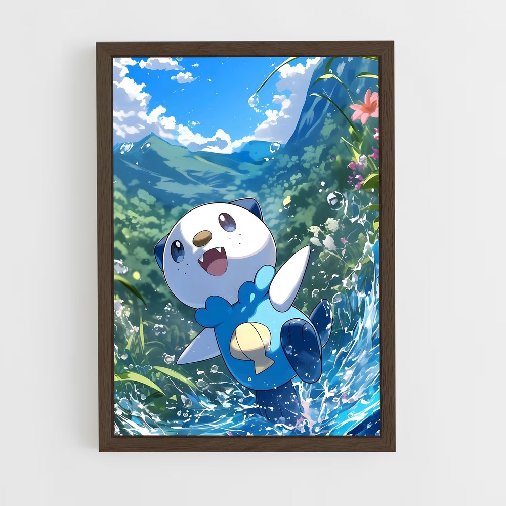 ap-oshawott-1 cadre Bois foncé