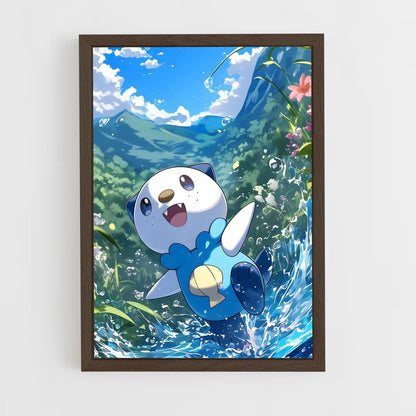ap-oshawott-1 cadre Bois foncé