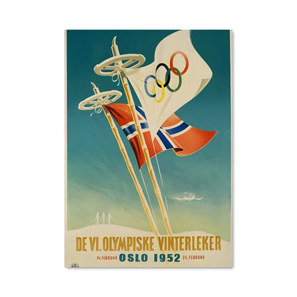 Poster Jeux Olympiques Oslo 1952