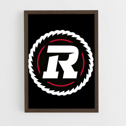 ap-ottawa redblacks-2 cadre Bois foncé