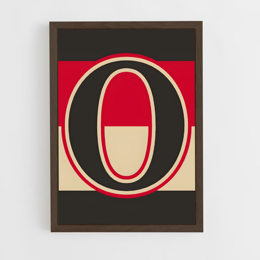 ap-ottawa senators-7 cadre Bois foncé