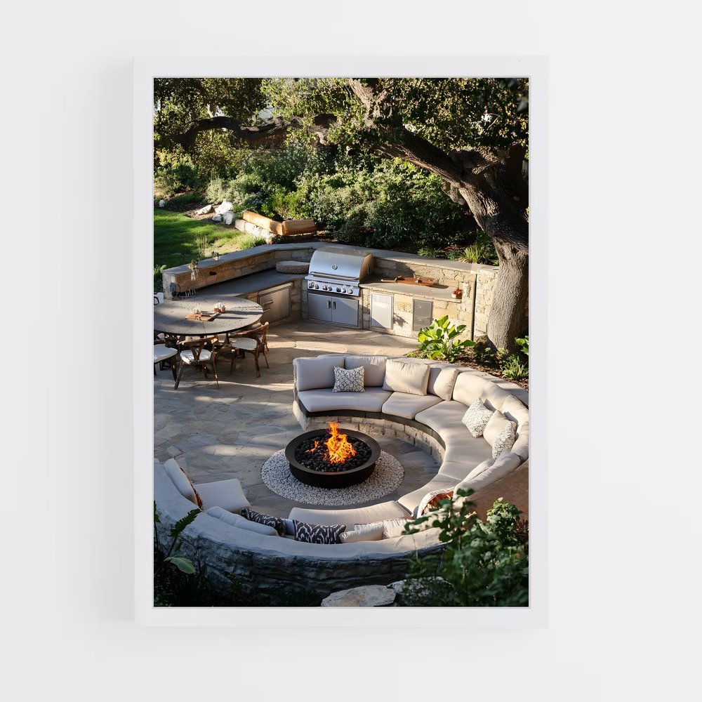 ap-outdoor kitchen-6 cadre Blanc