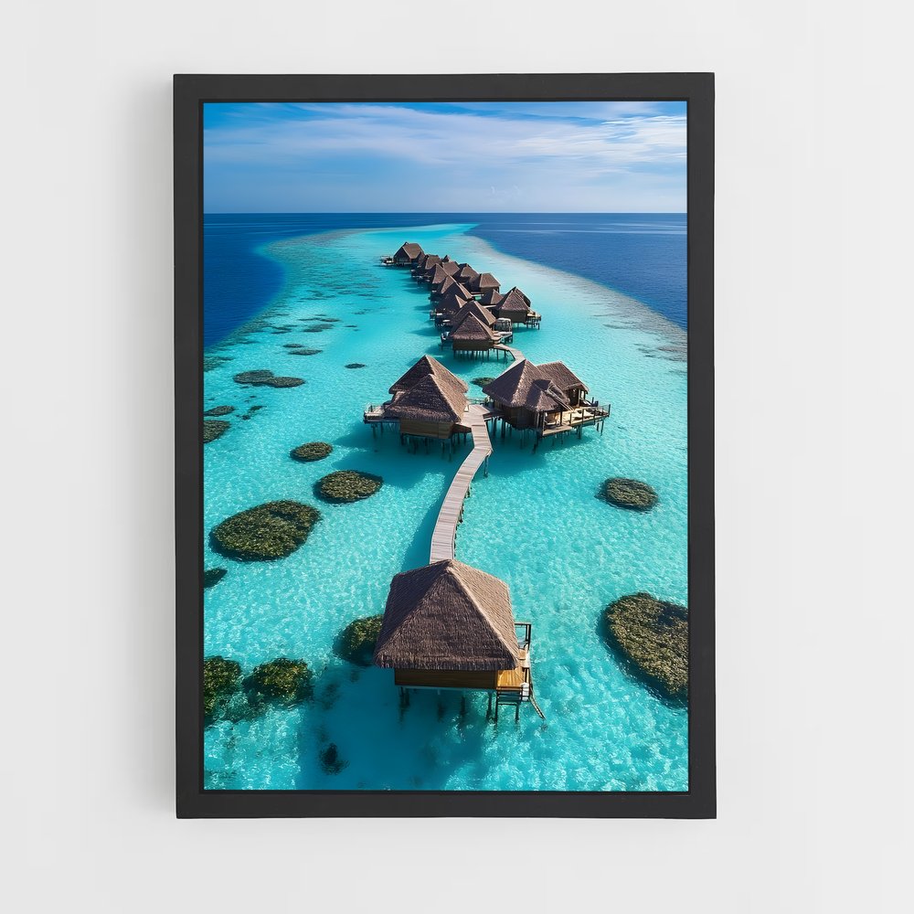 ap-overwater bungalows-3 cadre Noir