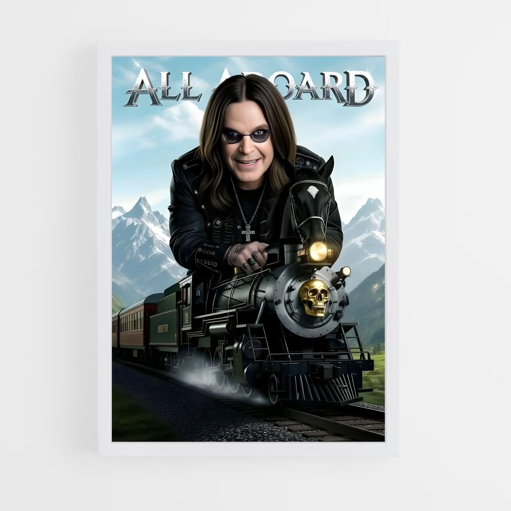 ap-ozzy osbourne-7 cadre Blanc