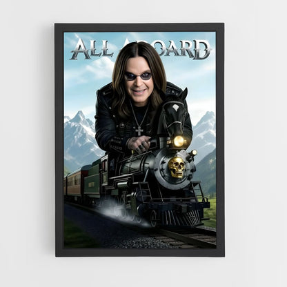 ap-ozzy osbourne-7 cadre Noir