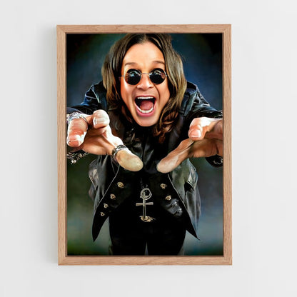 ap-ozzy osbourne band-2 cadre Bois clair