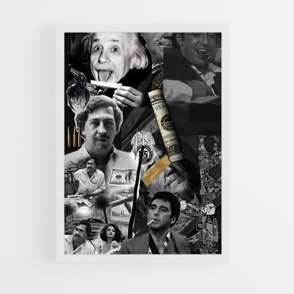 ap-pablo escobar-1 cadre Blanc
