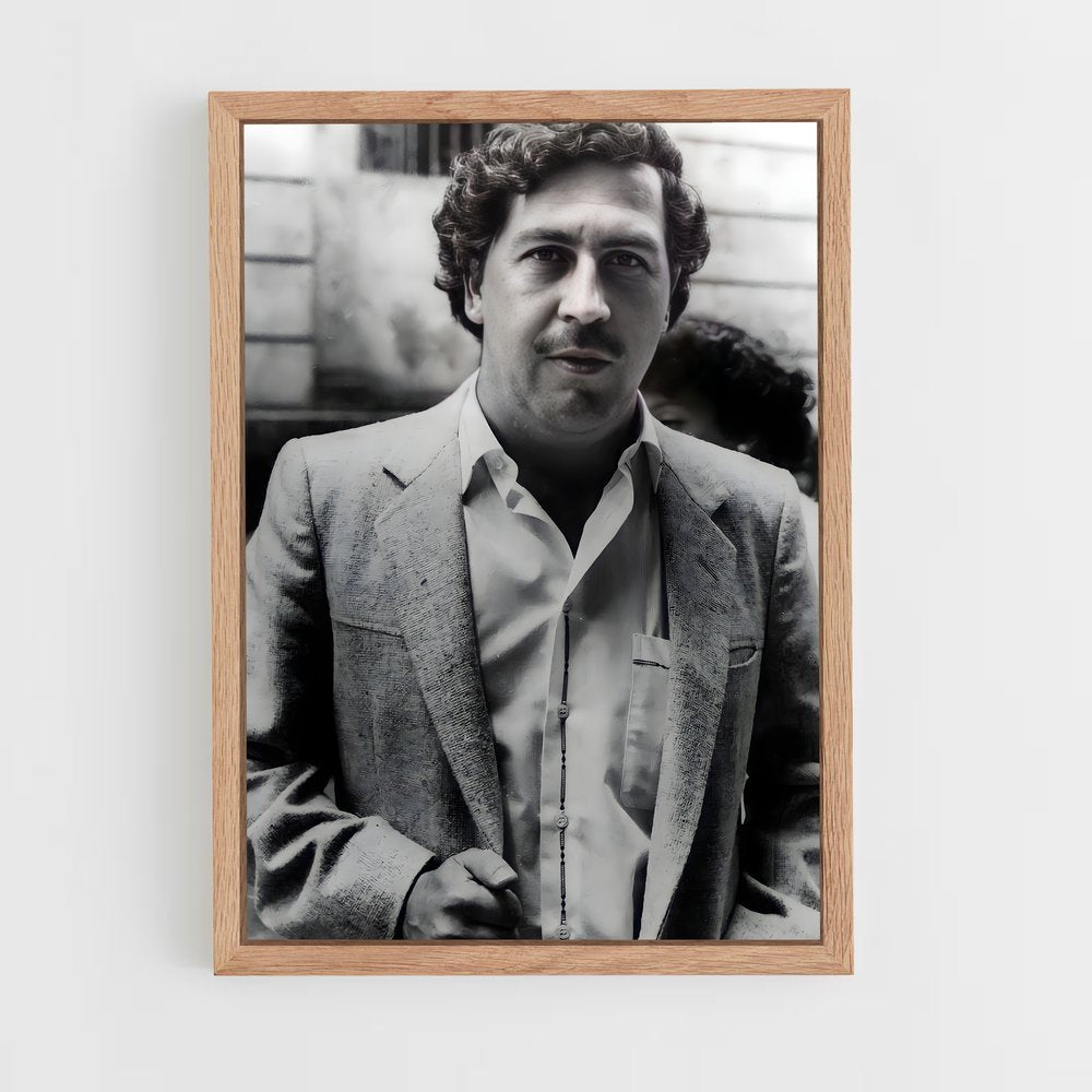 ap-pablo escobar-11 cadre Bois clair