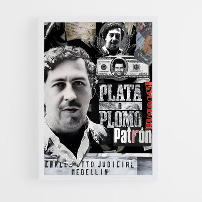 ap-pablo escobar-12 cadre Blanc