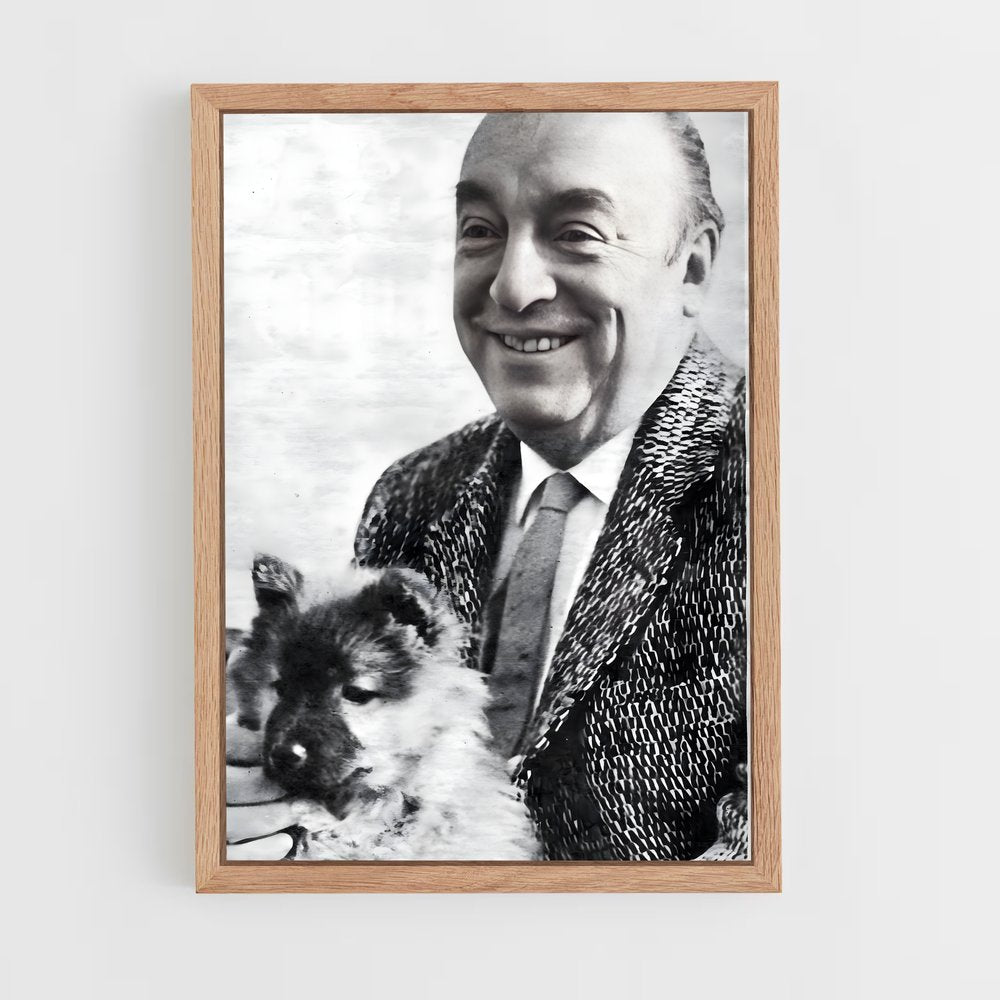 ap-pablo neruda-2 cadre Bois clair