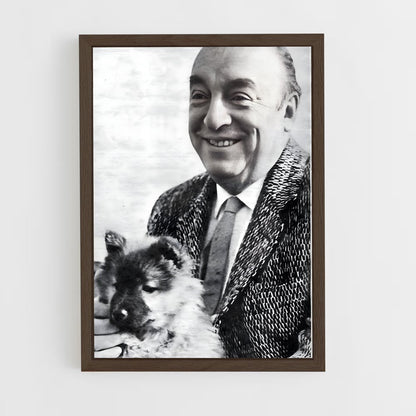 ap-pablo neruda-2 cadre Bois foncé