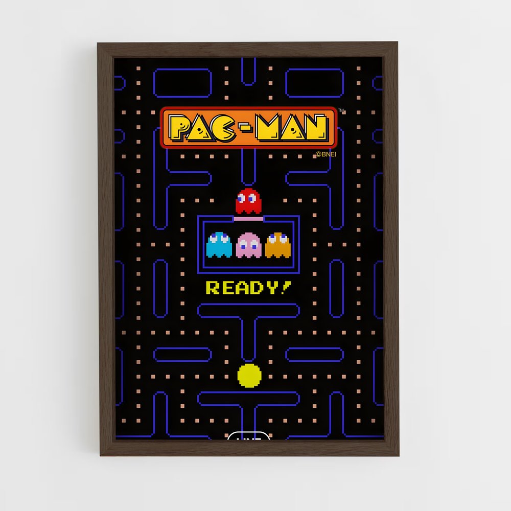 ap-pac-man-3 cadre Bois foncé