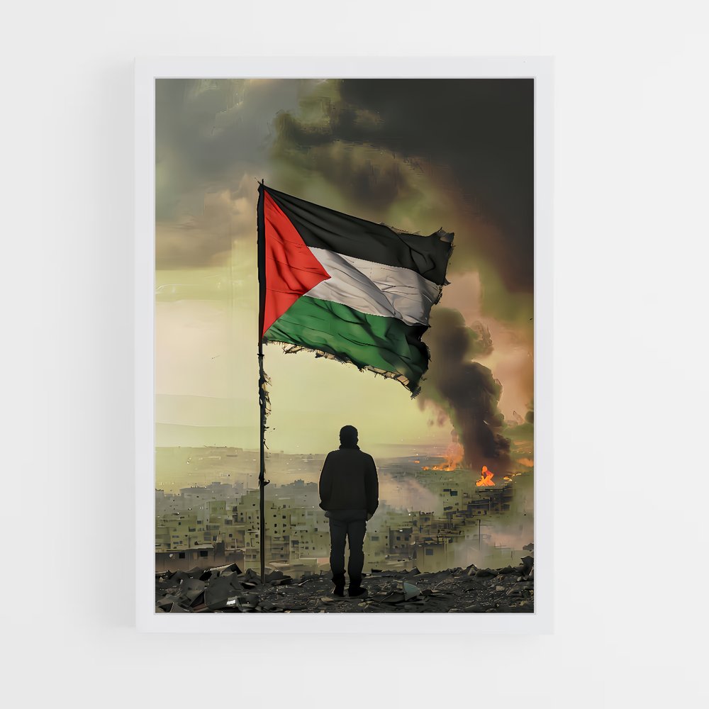 ap-palestine flag-3 cadre Blanc