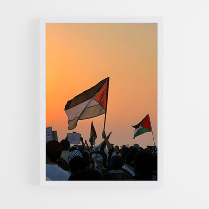 ap-palestine flag-4 cadre Blanc