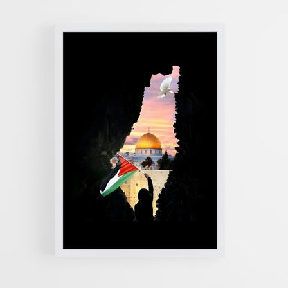 ap-palestine flag-5 cadre Blanc