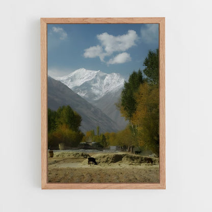 ap-pamir mountains-1 cadre Bois clair
