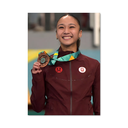Poster Championne de Judo