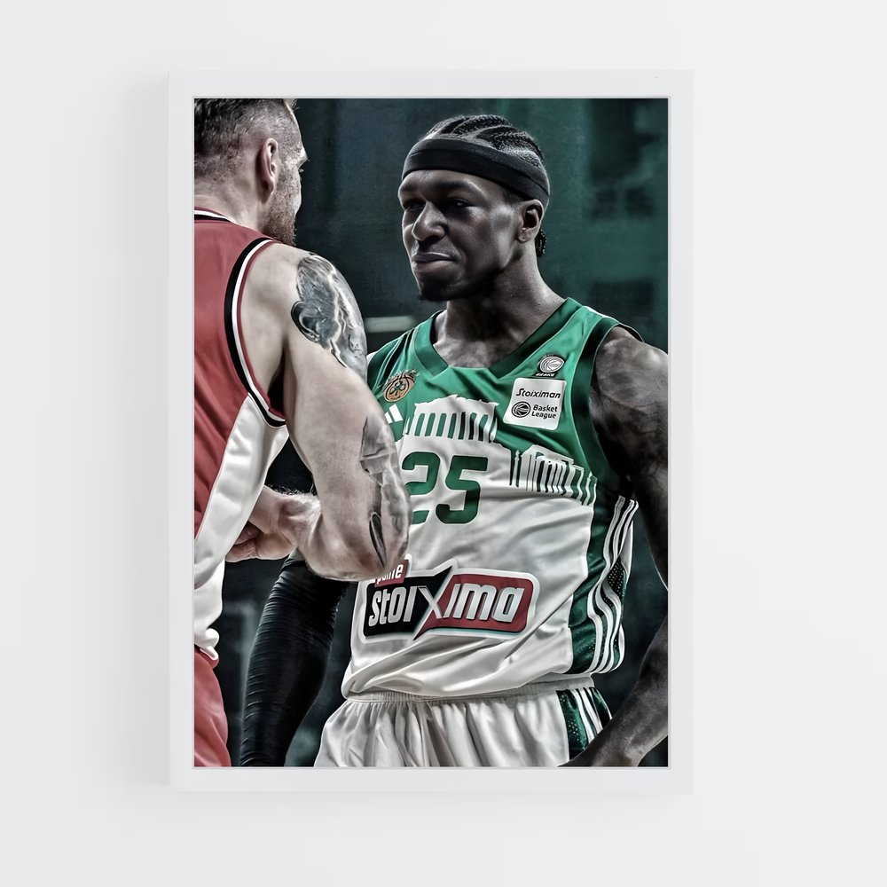 ap-panathinaikos basketball-3 cadre Blanc