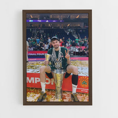 ap-panathinaikos basketball-6 cadre Bois foncé