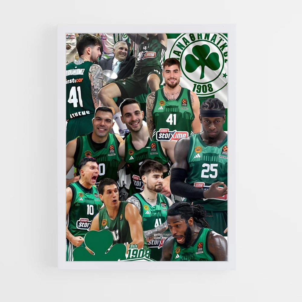 ap-panathinaikos basketball-7 cadre Blanc