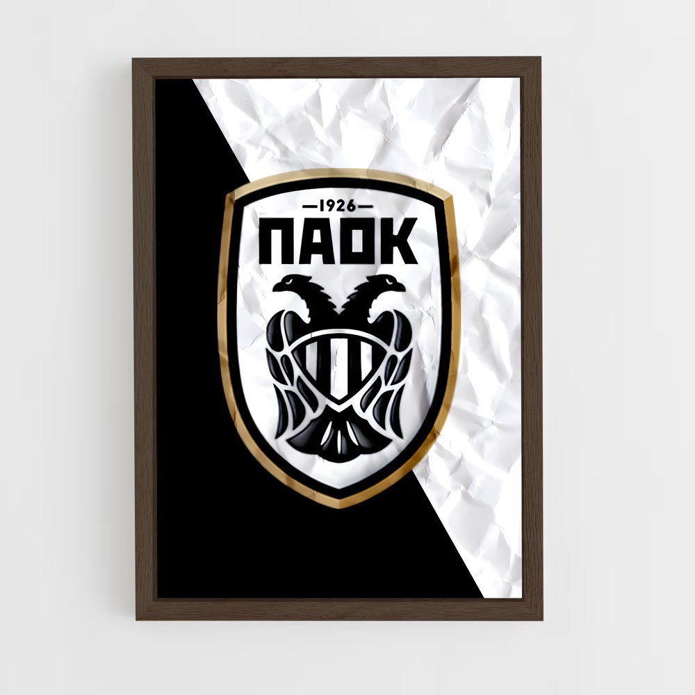 ap-paok thessaloniki fc-2 cadre Bois foncé