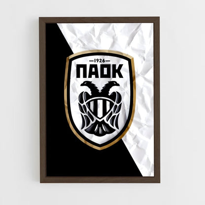 ap-paok thessaloniki fc-2 cadre Bois foncé