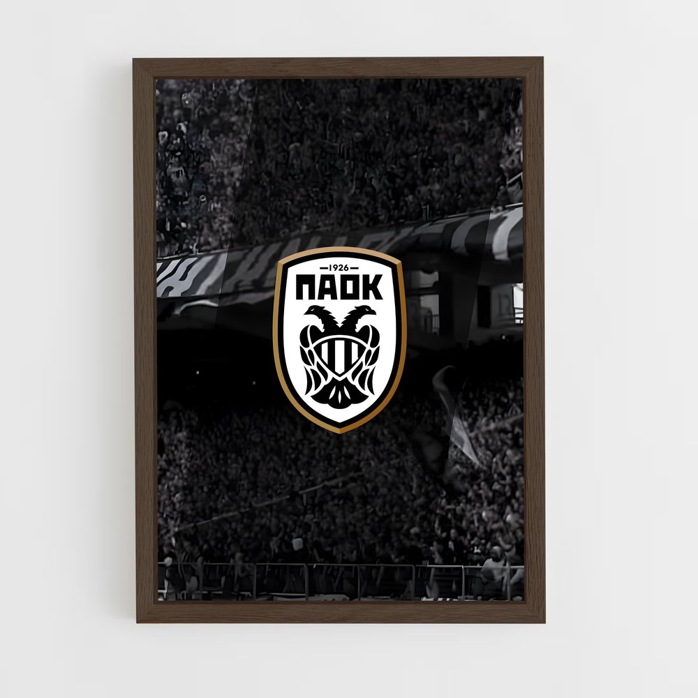 ap-paok thessaloniki fc-6 cadre Bois foncé
