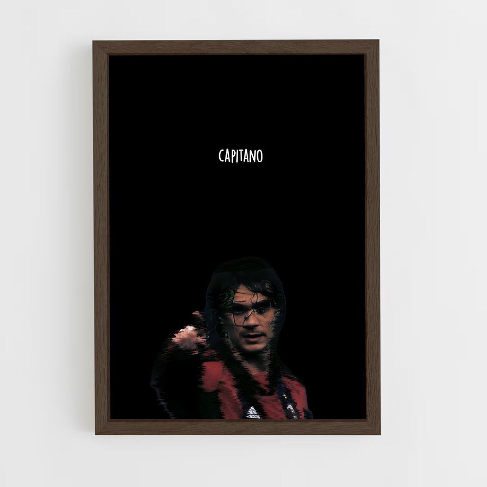 ap-paolo maldini-11 cadre Bois foncé