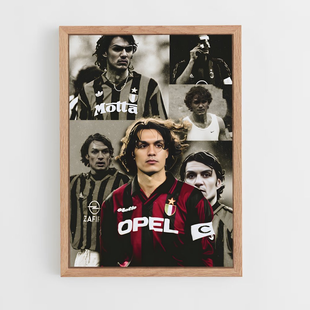 ap-paolo maldini-3 cadre Bois clair