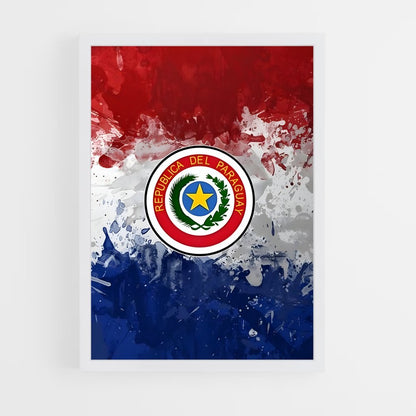 ap-paraguay flag-1 cadre Blanc