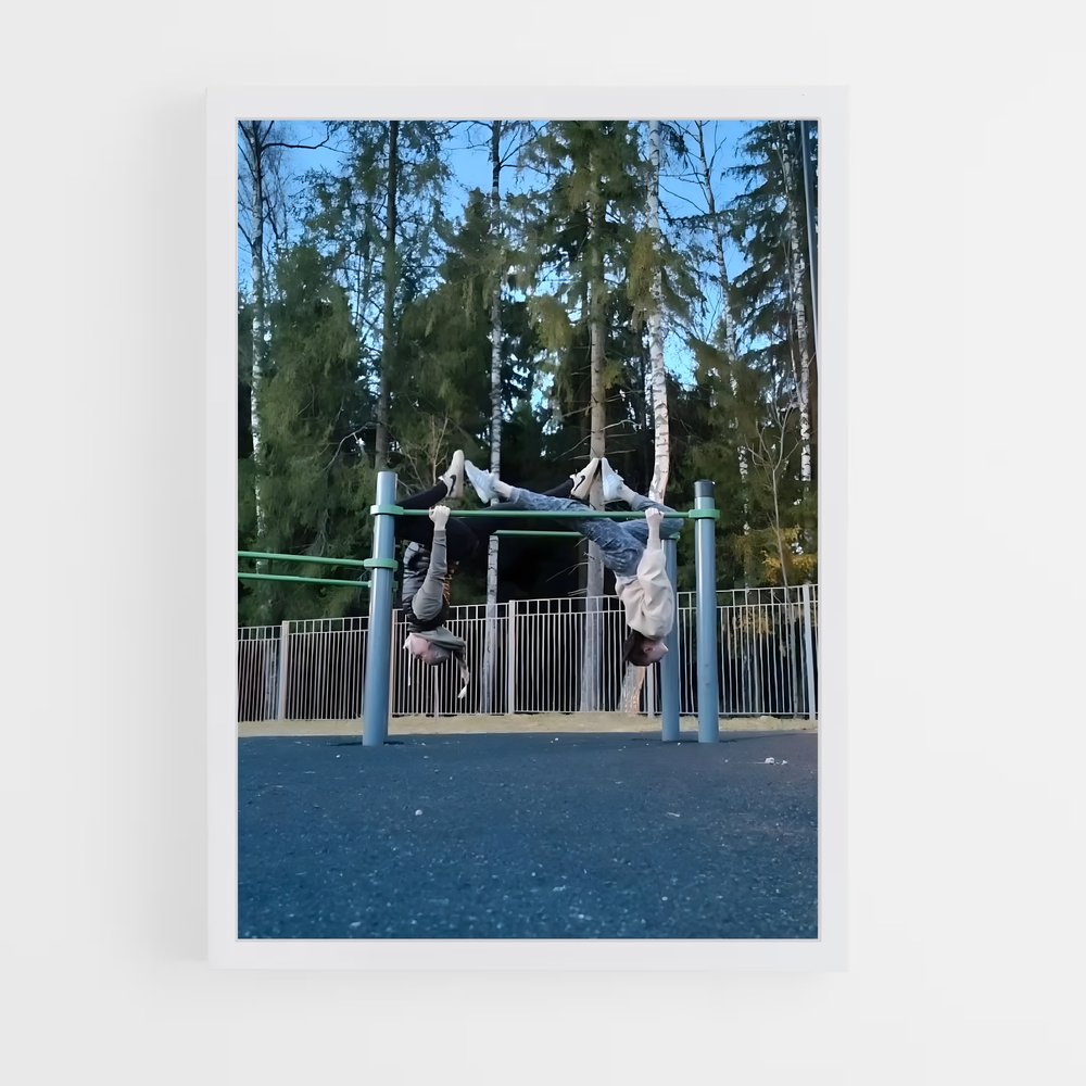 ap-parallel bars gymnastics-1 cadre Blanc