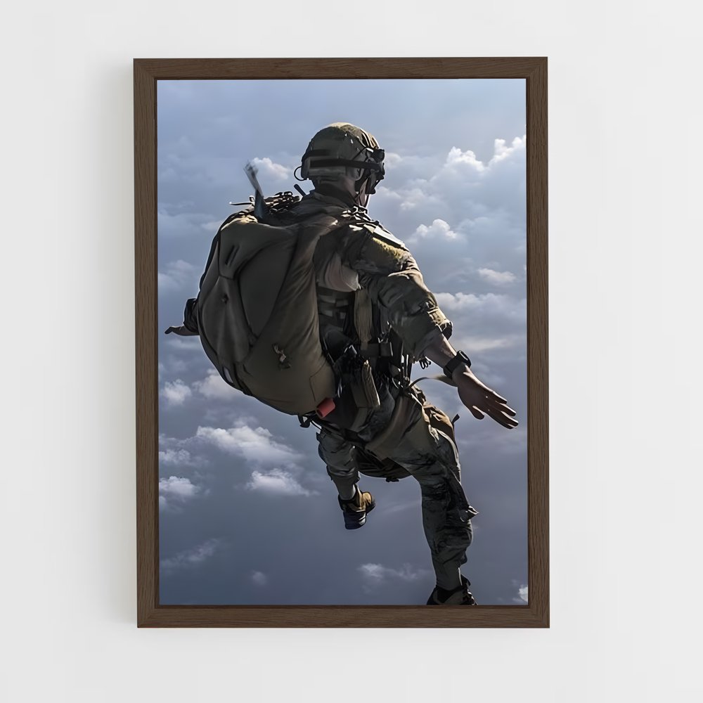 ap-paratrooper-6 cadre Bois foncé