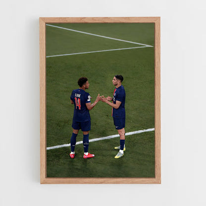 ap-paris saint-germain fc-10 cadre Bois clair